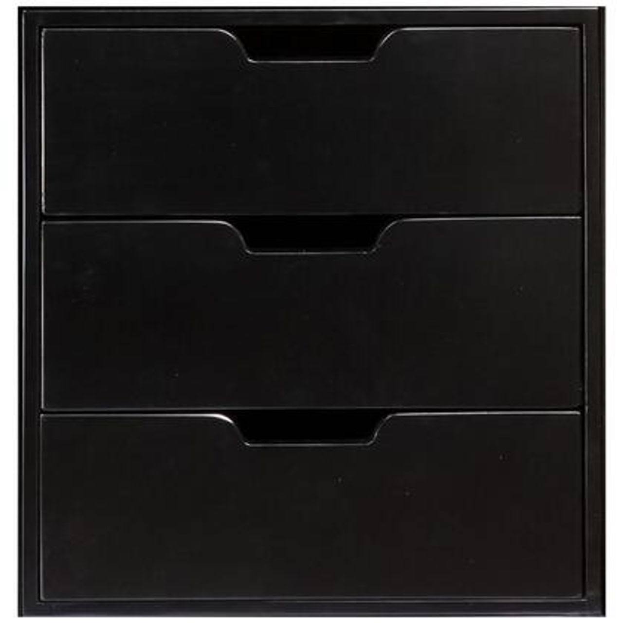 Authentic Models | Insert Box 4 Open 3 Black - Mf240