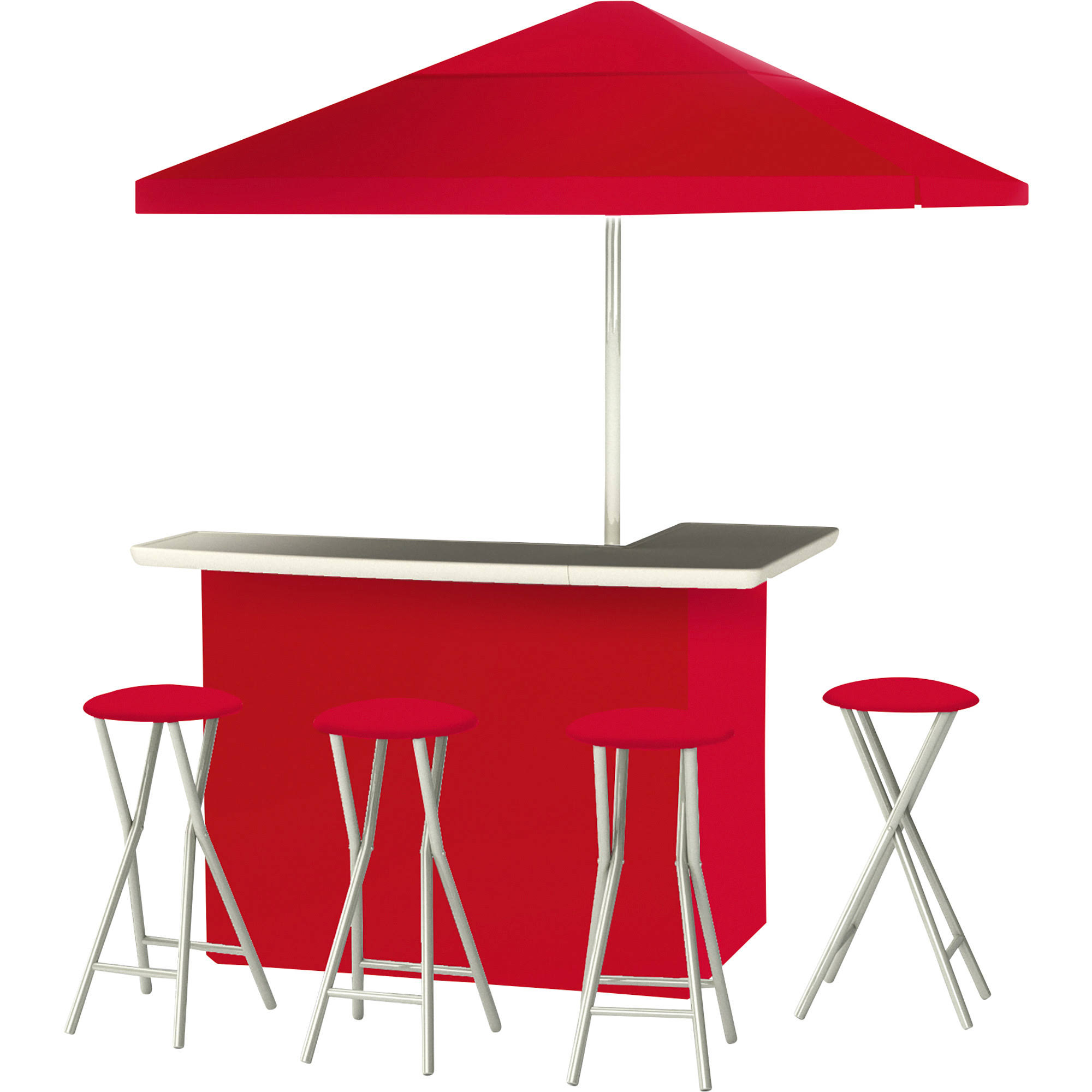 Best of Times Patio Bar and Tailgating Center, Deluxe Package, Red