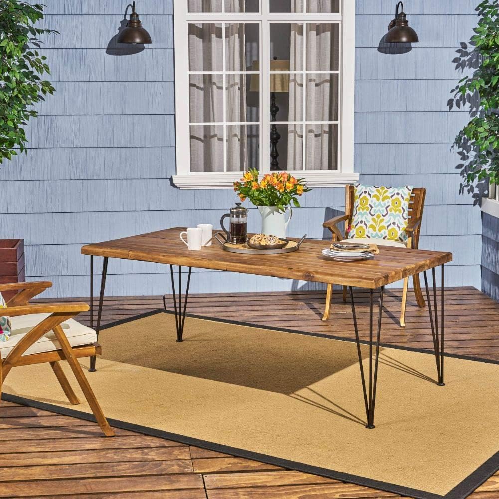 Christopher Knight Home Kama Patio Dining, Rectangular, 72