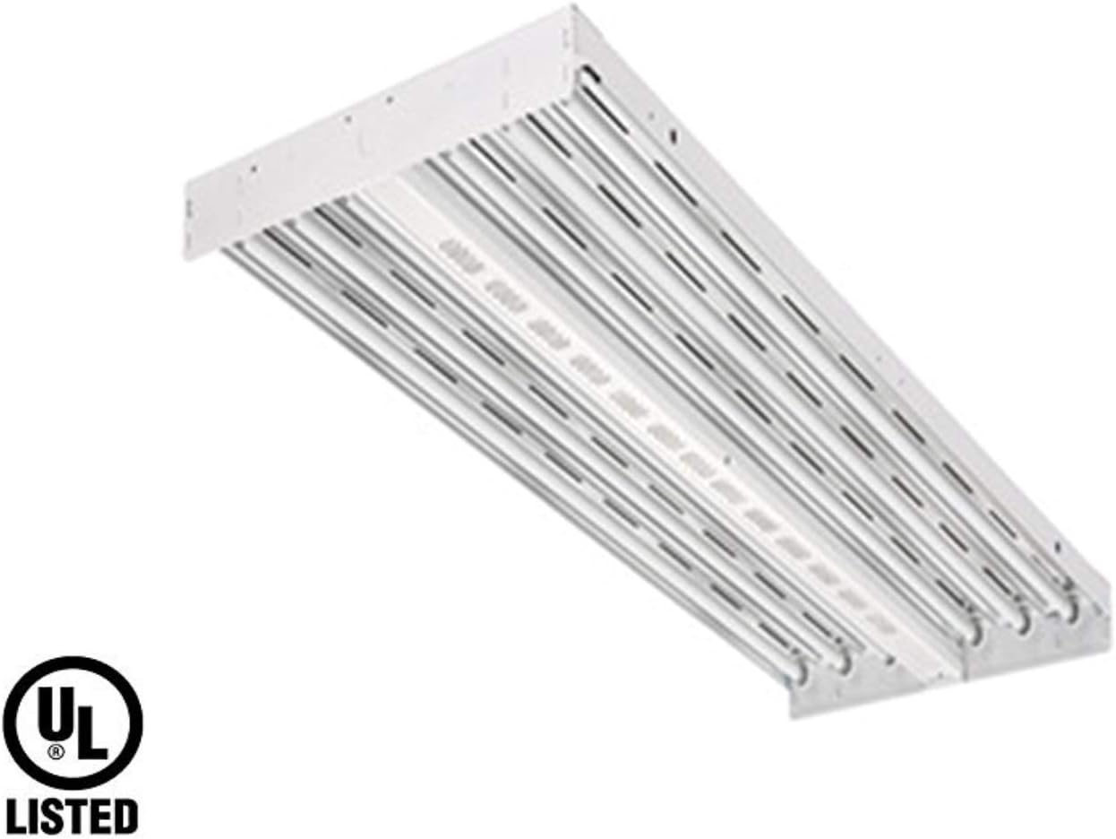 Lithonia Lighting IBZT5 6 Contractor Select 6-Light T5HO Fluorescent High Bay, 120 Volts, 54 Watts, White