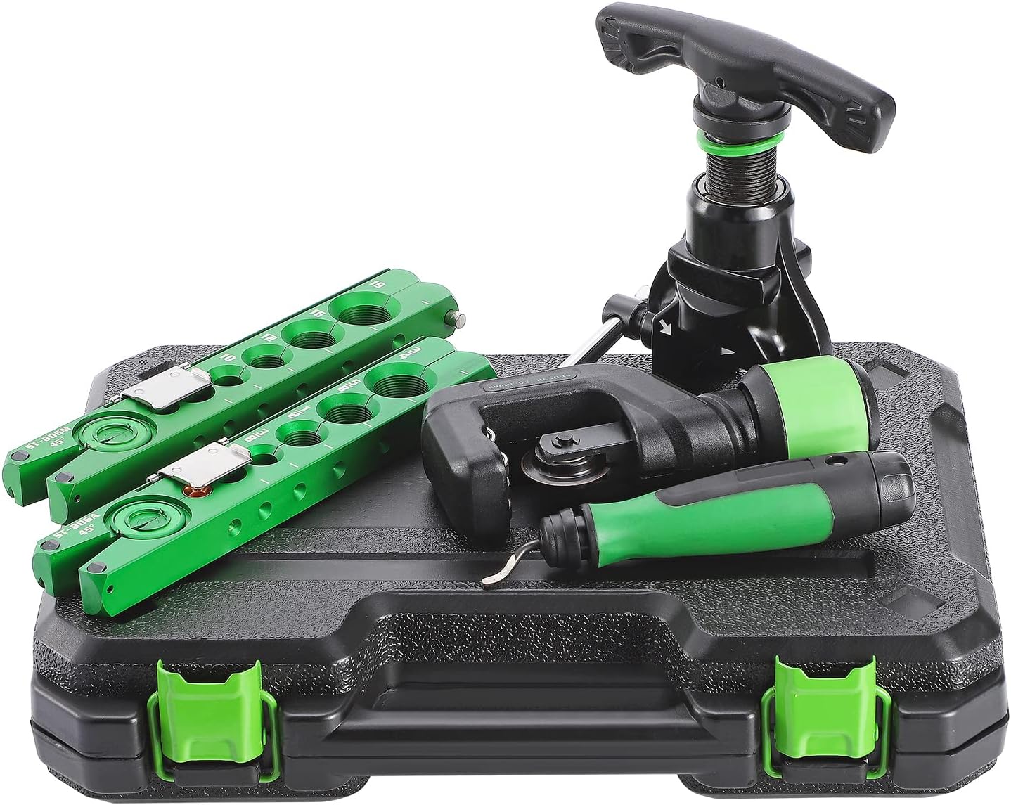 Antstone Flaring Tool Kit HVAC 1/4&rdquo;-3/4&rdquo; Copper Pipe Flare Tool 45&deg; Eccentric Single Tubing Flaring Tool with Clutch Limit Piece for Refrigeration Air Conditioner Repair (5-in-1 Set)