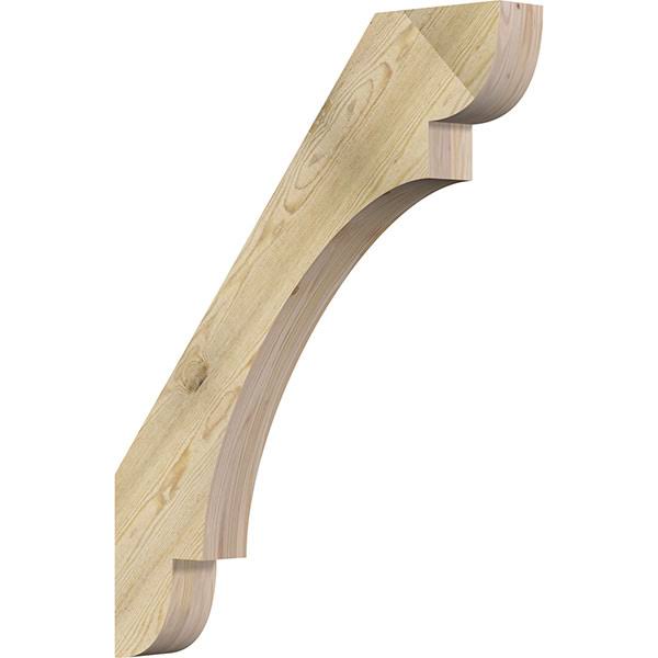 Ekena Millwork 4x22W x 32x22D x 40x22H Olympic Rough Sawn Brace, Douglas Fir
