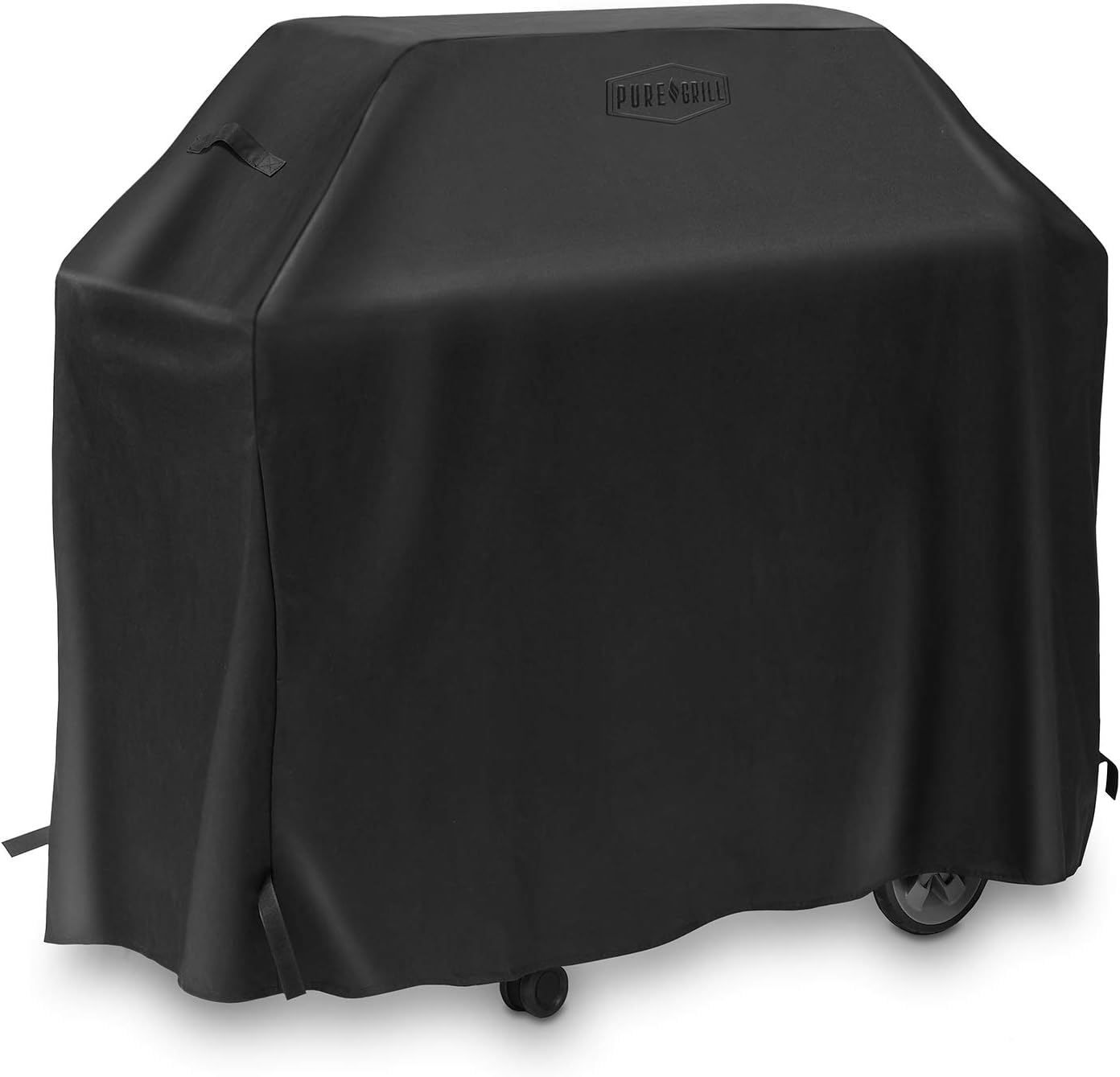 Pure Grill 64-Inch BBQ Grill Cover - Universal Fit for All Barbecue Gas Grill Brands - Heavy-Duty, Waterproof, Fade Resistant Fabric Pack of 2