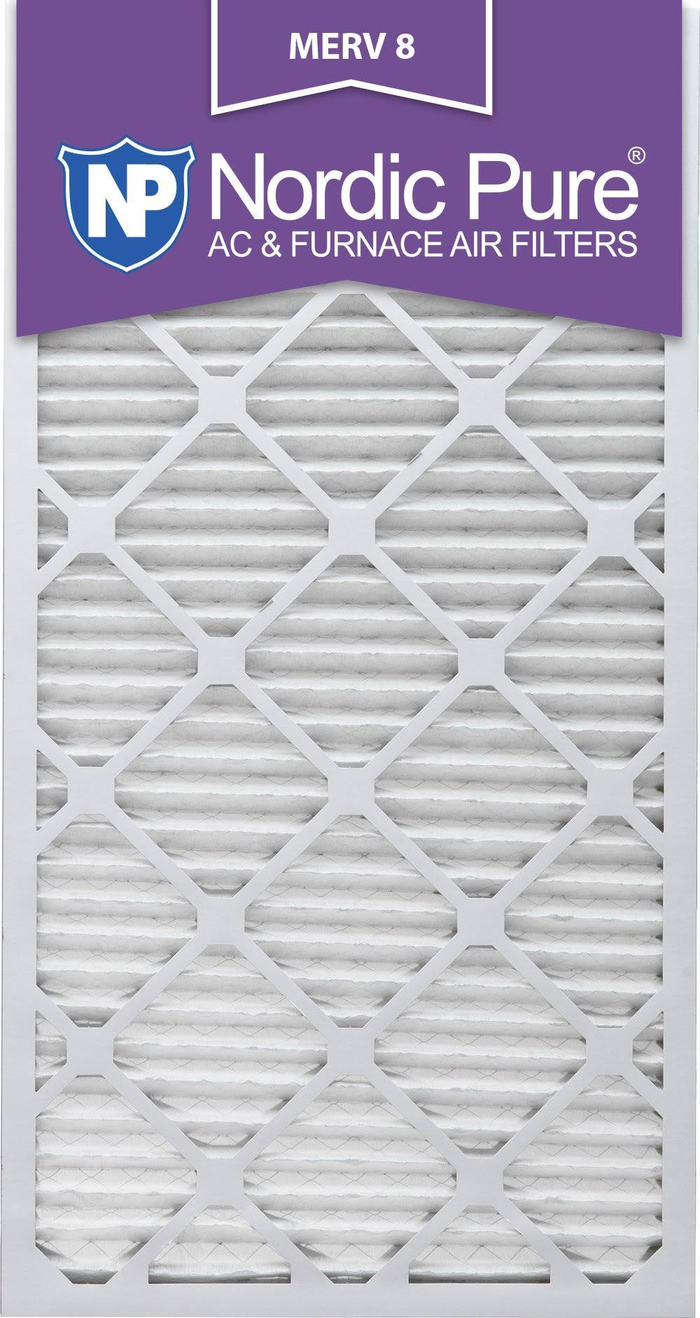 Nordic Pure 20x30x1 MERV 8 Pleated AC Furnace Air Filters 6 Pack