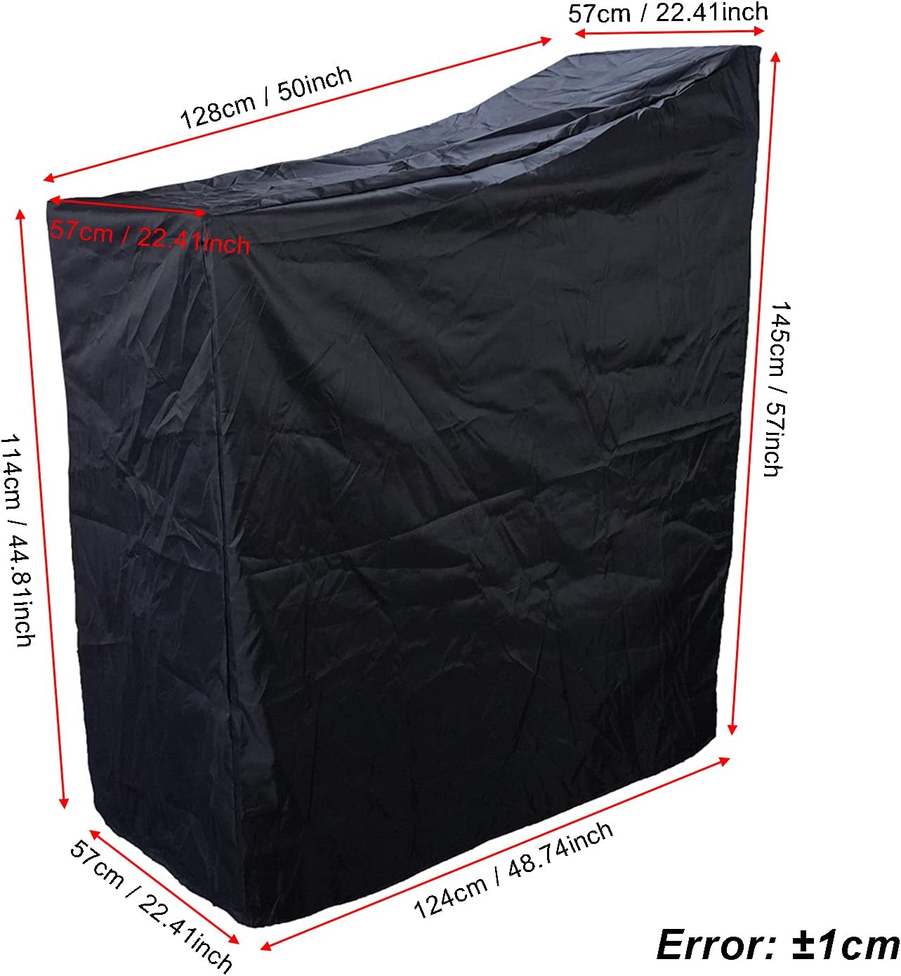 Exercise Bike Cover for Peloton, Stationary Bike Upright Indoor Cycling Protective Cover, Dustproof/Waterproof Sunshine-Proof Bike Cover Compatible with Peloton Bike+ and Nordictrack S22i, Black Pack of 2