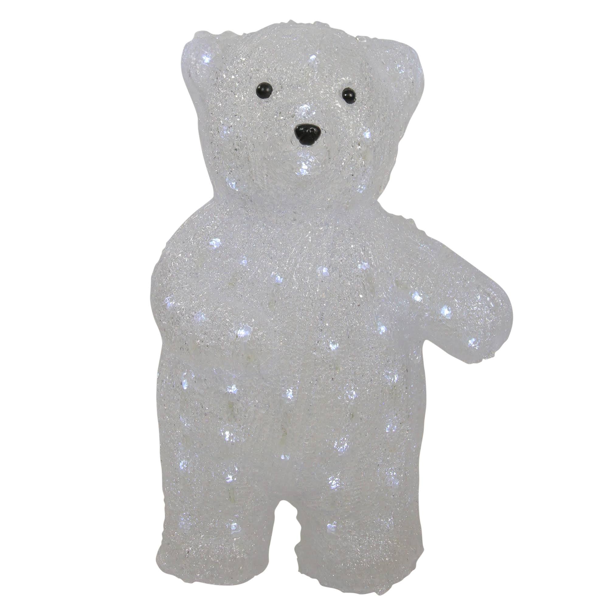 Northlight 16.5x22 Lighted Commercial Grade Acrylic Polar Bear Christmas Display Decoration