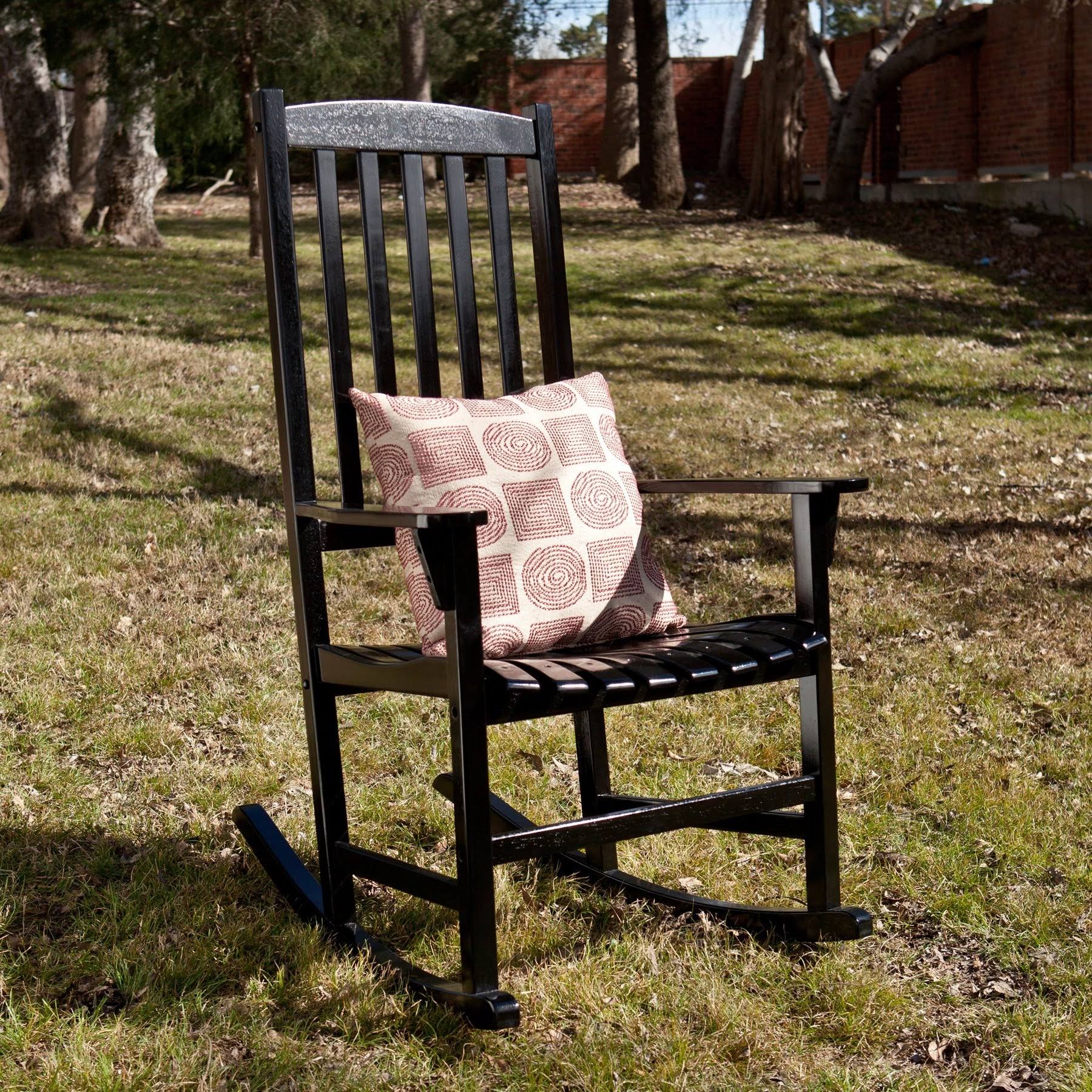 SEI Furniture Corbin Black Porch Rocker