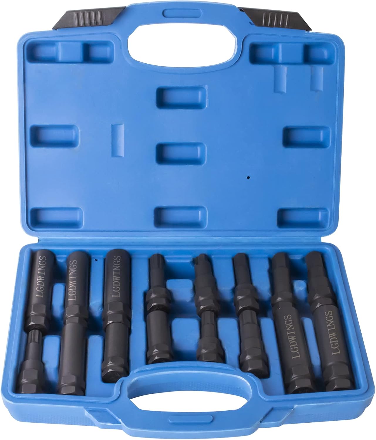 LGDWINGS Wheel Lock Removal Tool Kit Lug Nut Key Set 16PC SAE Metric Universal Locking Lug Nut Master Key Set for Auto Mechanics Variety of Spline Star and Hex Style Keys Pack of 2