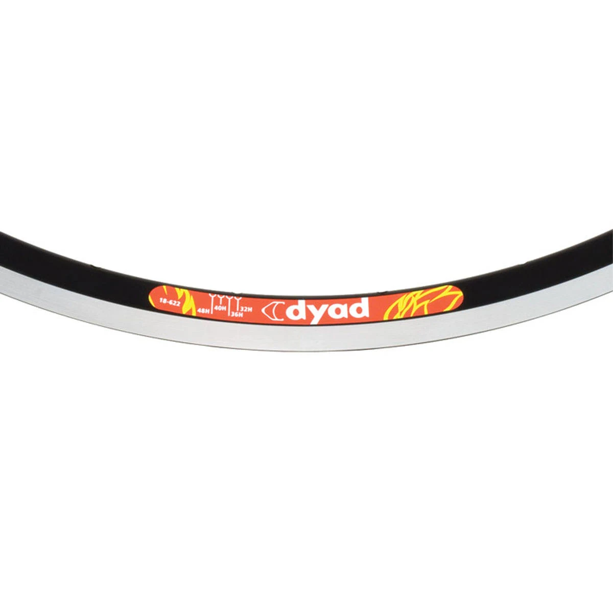 Velocity Dyad Rim 36H 700c w/MSW Black