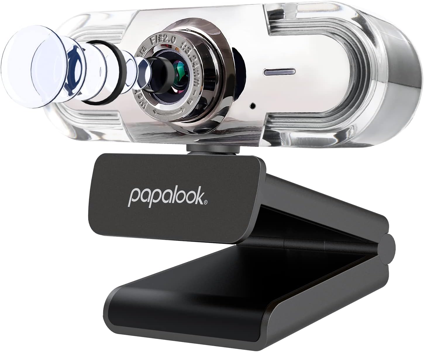 1080P Webcam with Microphone, papalook Full HD Streaming Web Camera, 90&deg; View Computer Camera, Manual Focus USB Camera for Desktop/Laptop/Mac/Skype/Zoom/WebEx/Teams, Video Calling/Conferencing