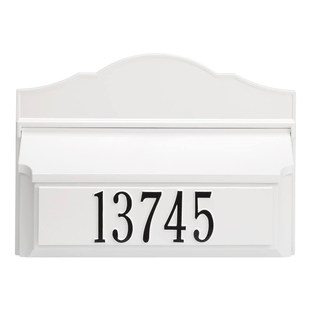 Colonial Wall Mailbox Package #2 (Mailbox and Plaque) 11257