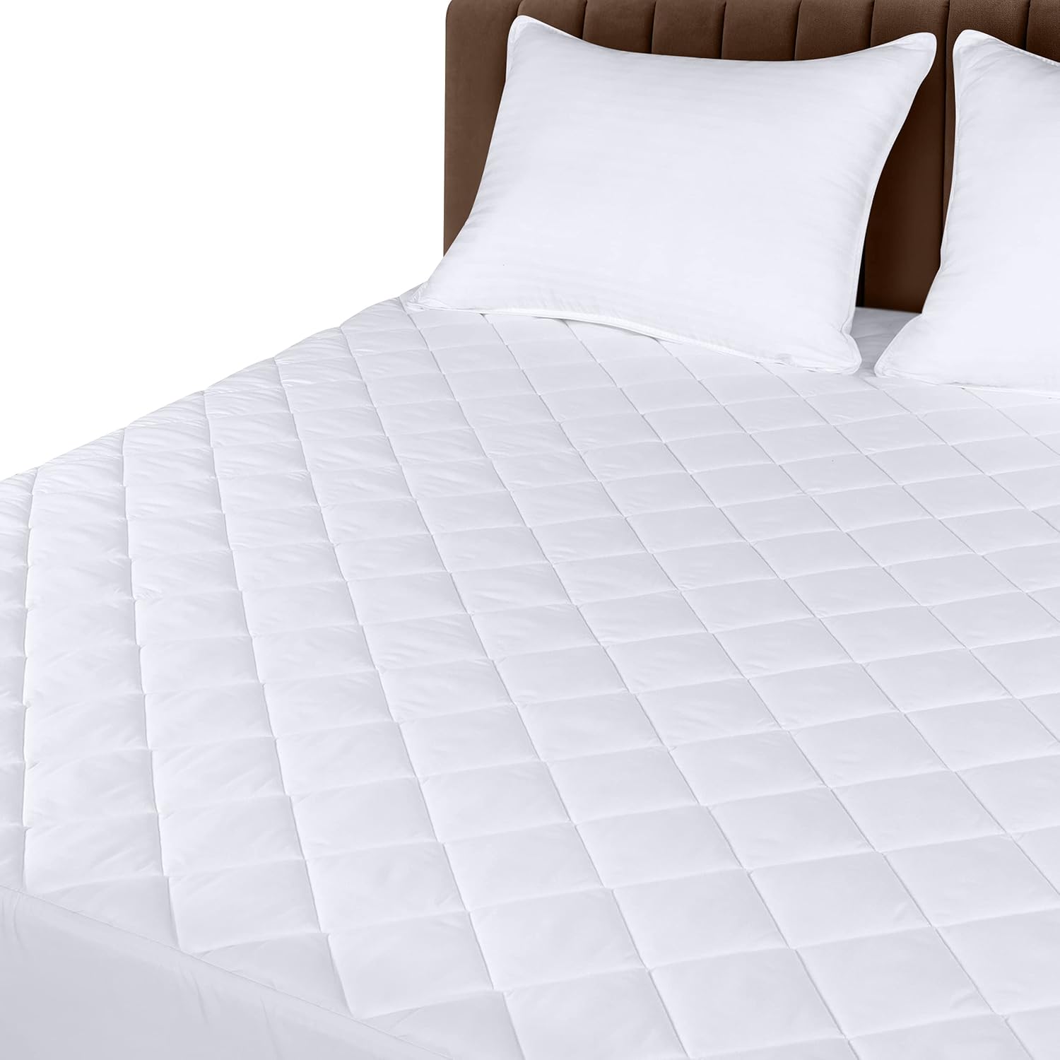 Utopia Bedding Quilted Fitted Mattress Pad - Elastic Fitted Mattress Protector - Mattress Cover Stretches up to 16 Inches Deep - Machine Washable Mattress Topper (Bulk Pack of 10,California King)