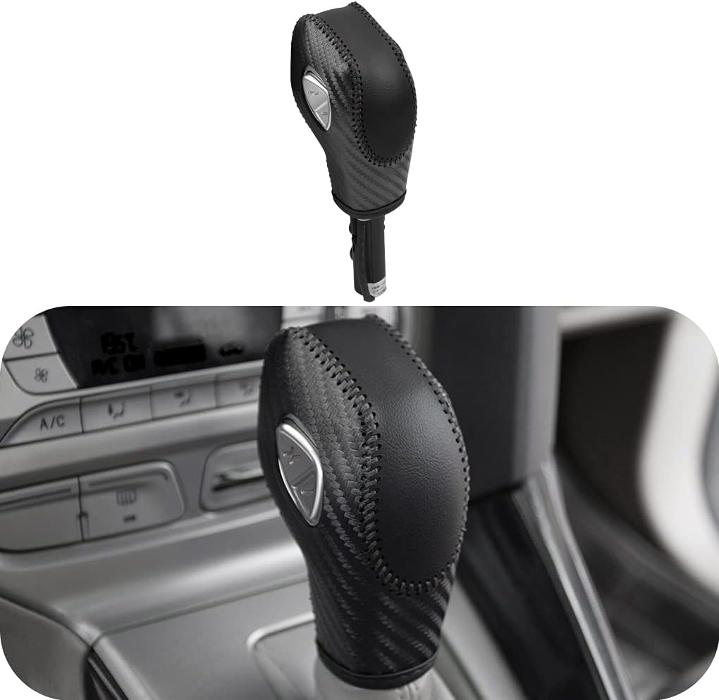 LDYFC Auto Car Leather Gear Shift Knob Cover for Ford EcoSport Escape / Fusion /C-Max Energi Wagon /&nbsp;Fiesta /&nbsp;Focus / Transit Accessories