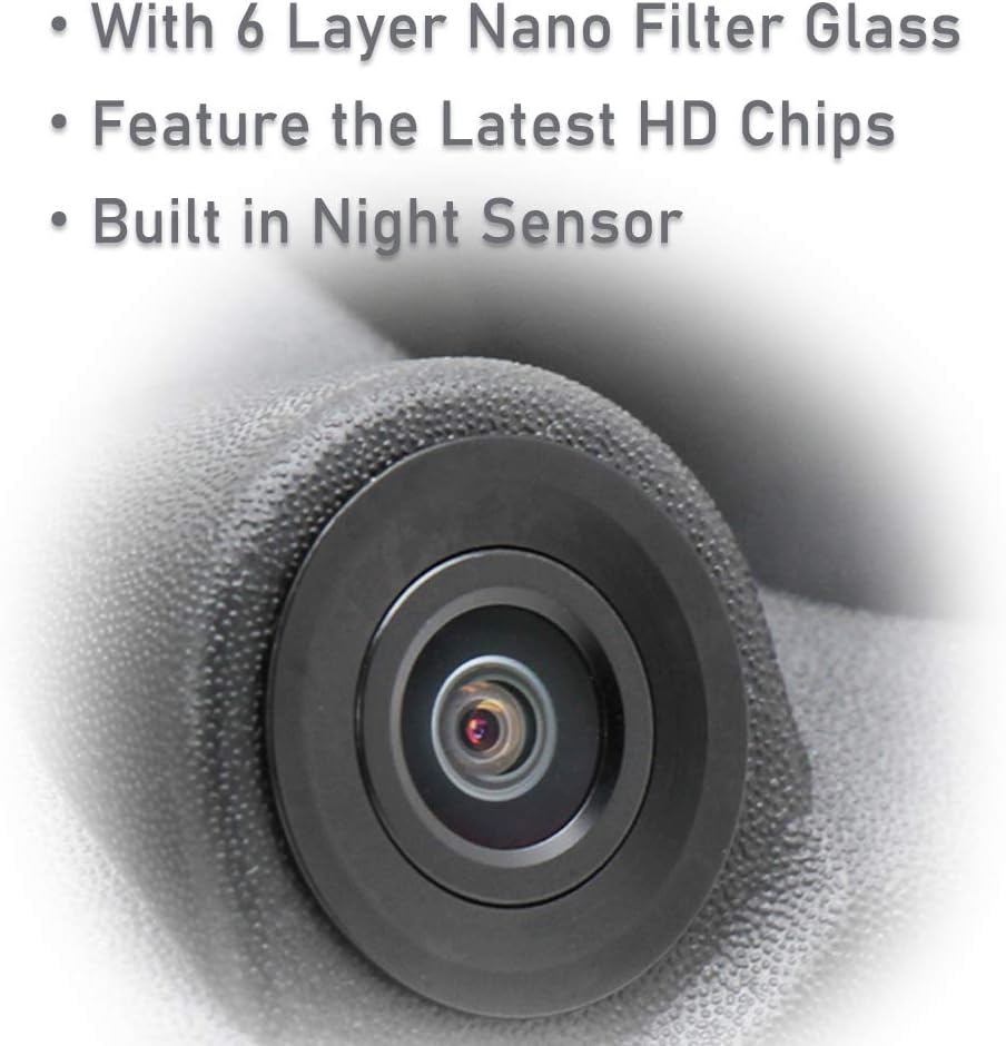 EWAY Tailgate Handle Backup Rear View Camera for Ford F150 2004-16 Super Duty F250 F350 F450 F550 2008-16 Explorer Sport Trac 2007-10 Lincoln Mark LT 2006-07 Pickup Truck Reverse Camera(Black/Chrome)