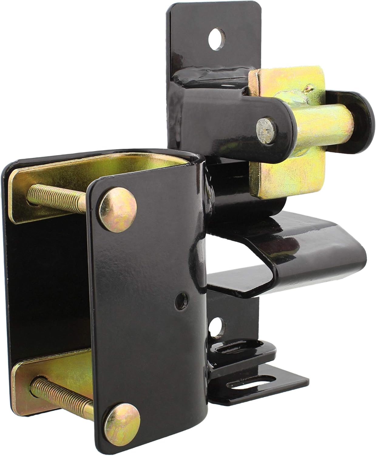 Rural365 Livestock One Way Latch for Cattle Gate - Black Farm Gate Metal Gate Latch 1 Way for Horse Corrals, Ranches