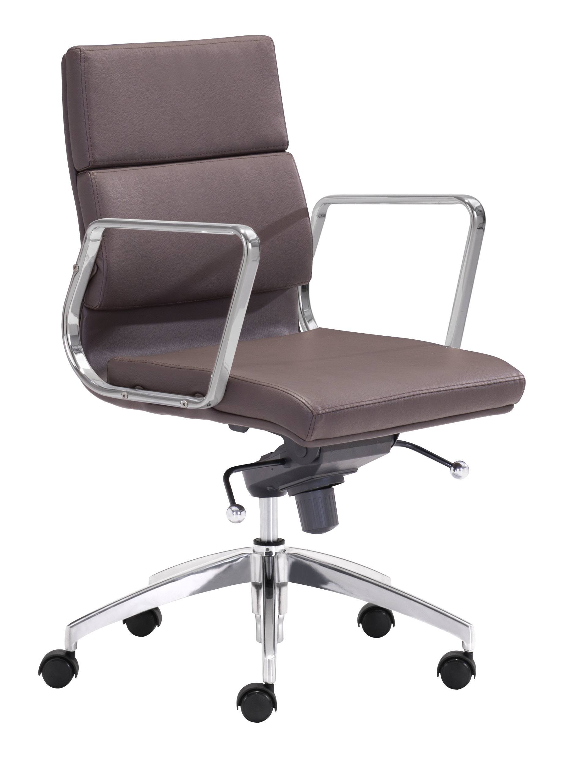 Zuo Modern Engineer Low Back Office Chair Espresso