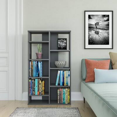 Gjylferije 48.66x22 H x 28.35x22 W Standard Bookcase Latitude Run Color: Anthracite