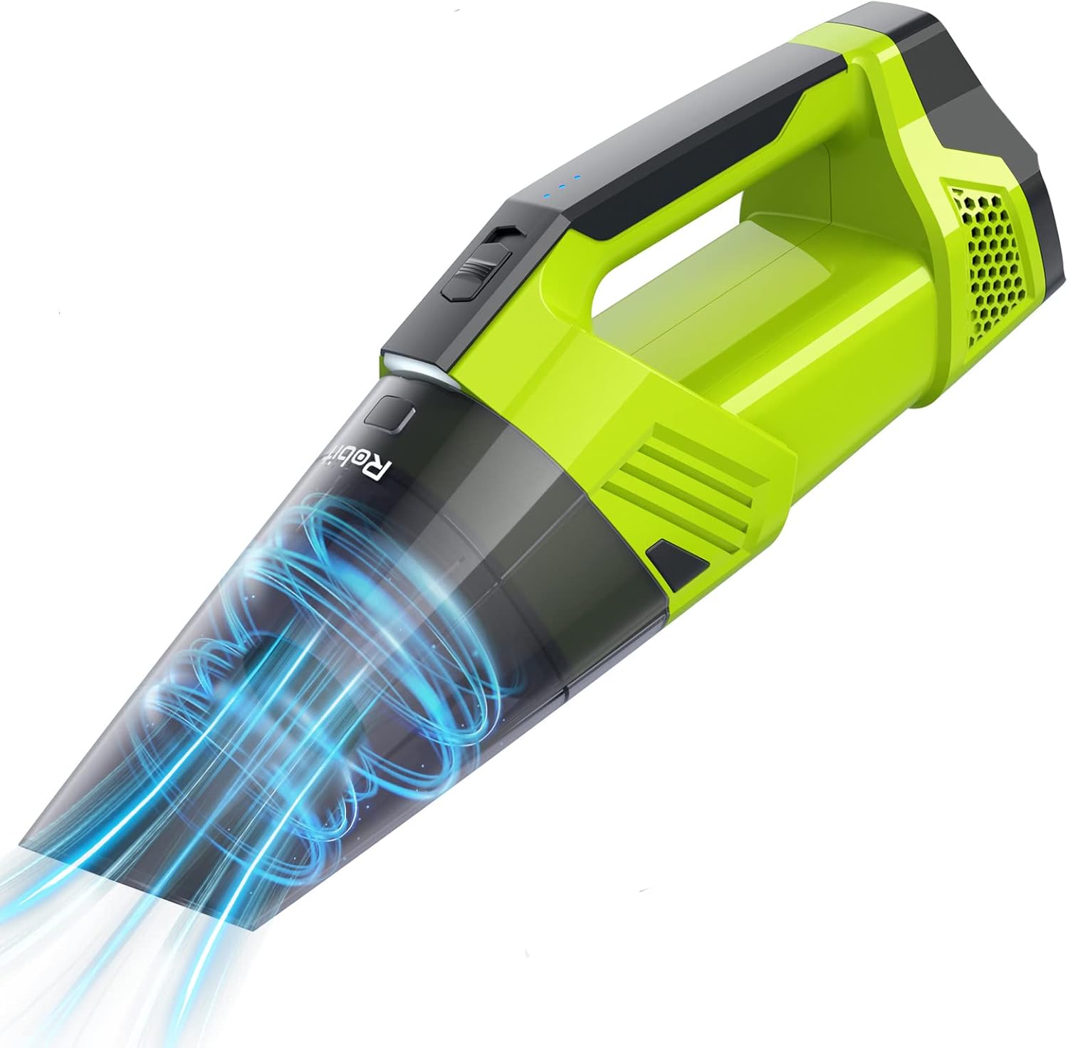 ROBIT Cordless Handheld Vacuum Cleaner, 9000Pa Strong Suction, Portable Hand Vacuum, Wet & Dry Use Hand Held Vacuuming, LED Light & 2 Washable HEPA Filter, Handheld Vacuums for Home, Car, Office