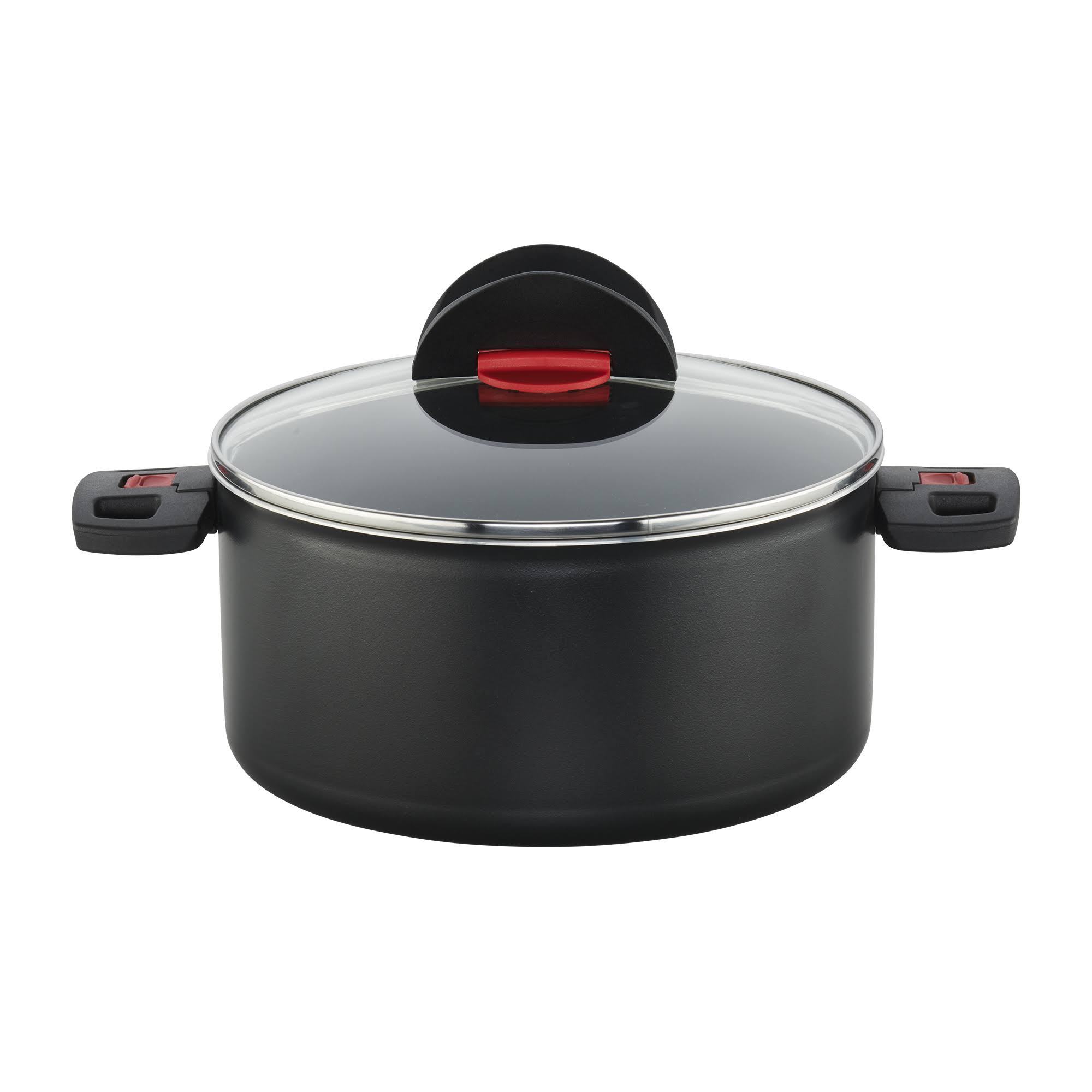 Ballarini Click u0026 Cook Nonstick Dutch Oven w/Lid - Black - 5.75-qt