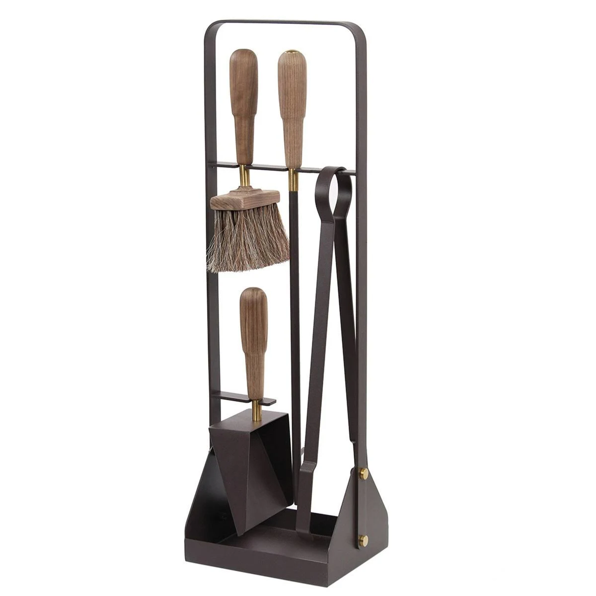 Eldvarm - Fireplace Accessories Set Emma, Classique, Walnut