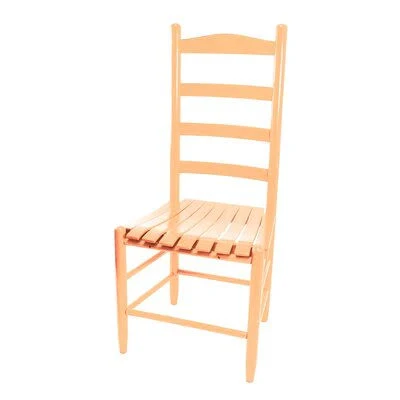 Pellegrin Ladderback Solid Wood Dining Chair Gracie Oaks Color: Coastal Peach