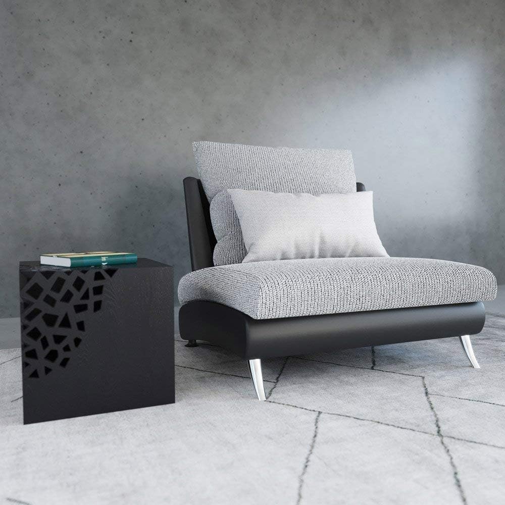 Zuri Black Oak Finish Origami Side Table