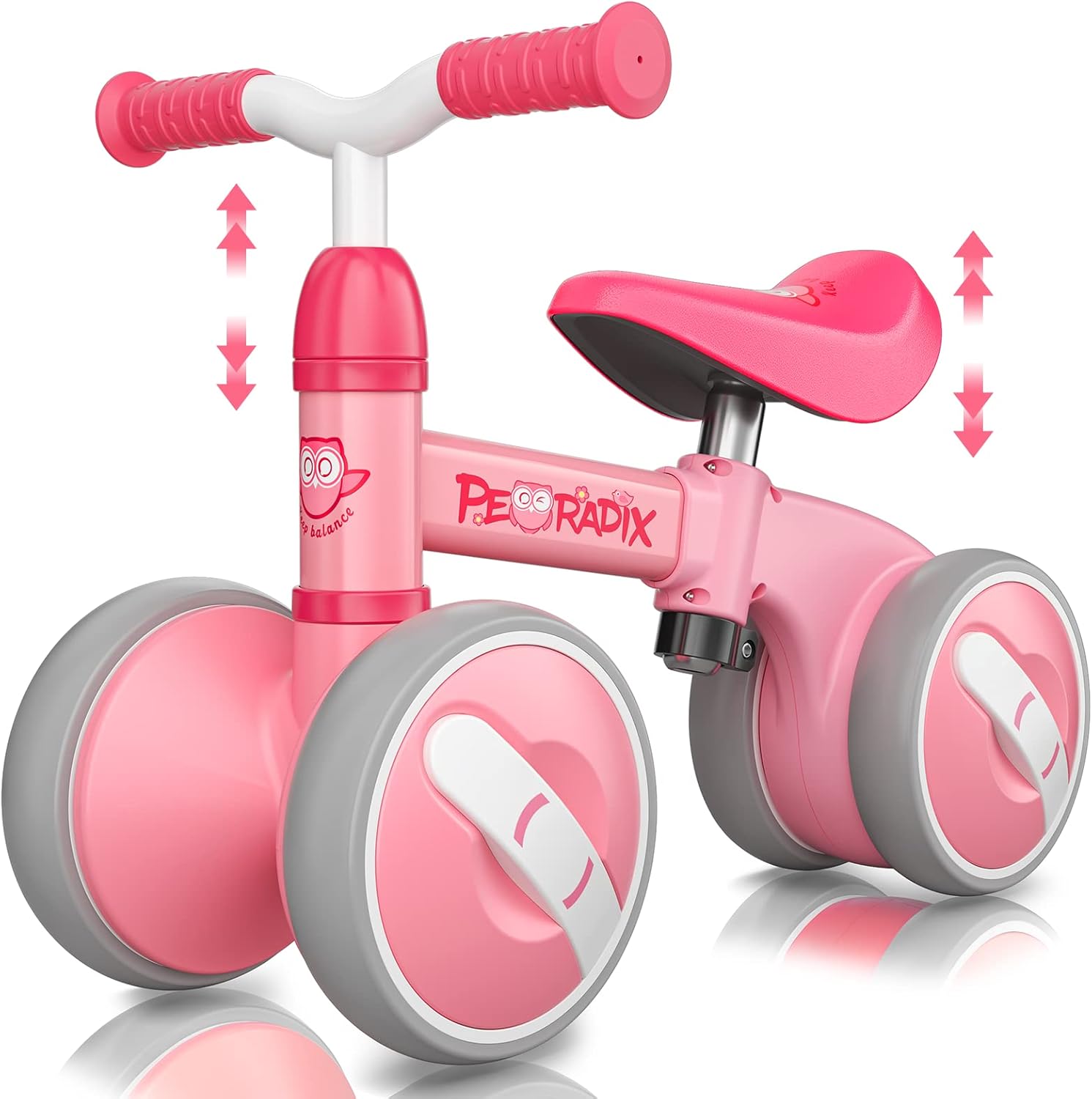 Peradix 3 in 1 Toddler Tricycle for 1-4 Year Olds, Kids Bike Riding Toys Gifts for 2 Year Old Boys Girls, Lightweight Baby Balance Bike with Adjustable Seat and Detachable Pedals(Blue)