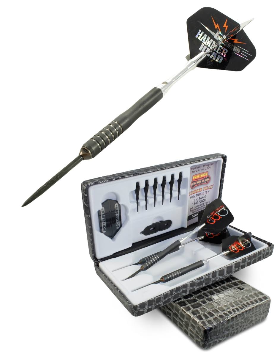 Bottelsen 2041PGCB 20 G Precision Grip Smooth Convertibles Dart - Black Steel 90 Percent Tungsten