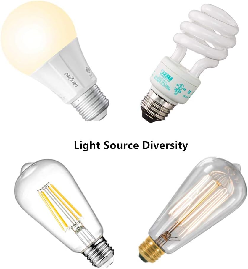 Amabao Lighting, 2 Lights, Black Metal Industrial Barn Pendant Lights, E26 Bulb Base,LED Bulbs Not Included