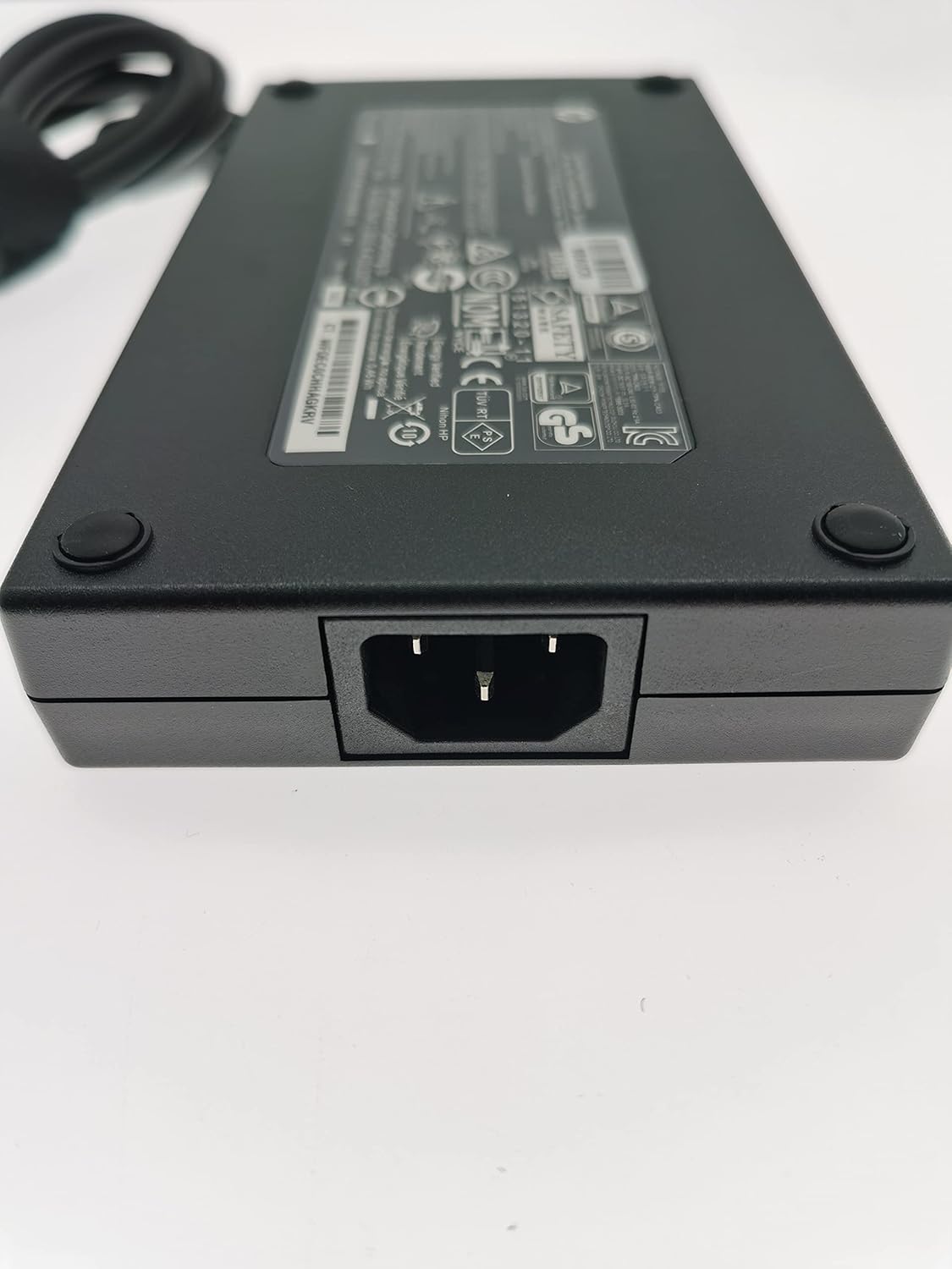 Slim 19.5V 10.3A 200W AC Charger fit for HP OMEN 15 15t 17 17t ZBook 15 17 G3 G4 G5 Pavilion Gaming 15-cx for P/N TPN-LA21 L73385-001 TPN-LA21 L74881-001 PA-1201-08HT TPN-DA10 Laptop Power Supply Cord Pack of 2