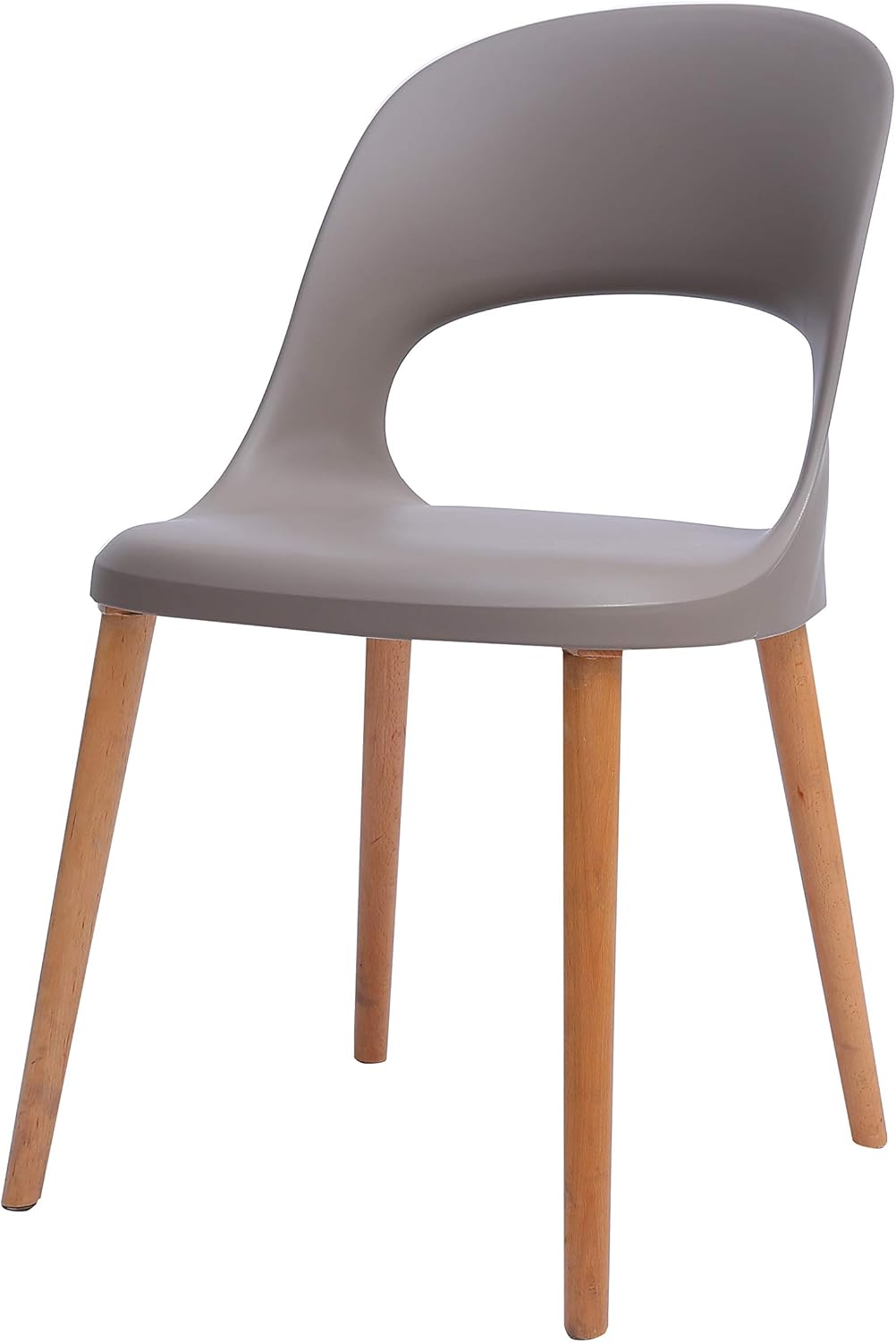 Amazon Brand - Rivet Henrik Modern Open-Back Plastic Dining Chair, 18.5