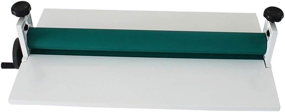 INTBUYING 29.5 Inch Cold Laminator Machine Manual Vinyl Photo Film Cold laminator Hand Crank Pressure Cold Roll laminator Max. Laminating 0.4 Inch