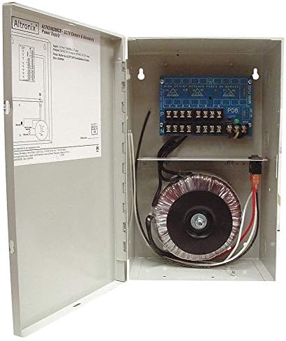 Steel Power Supply 8PTC 24Vac @ 14A with Gray Finish