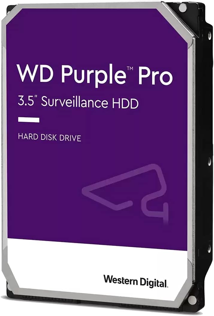 Western Digital 8TB WD Purple Pro Surveillance Internal Hard Drive HDD - SATA 6 Gb/s, 256 MB Cache, 3.5