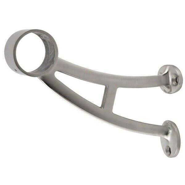 Bar Mount Foot Rail Bracket - Brushed Stainless Steel - 1.5x22 OD
