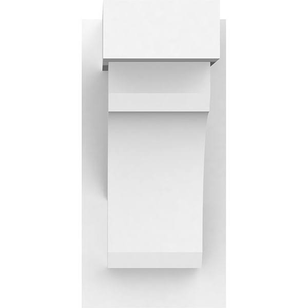 Ekena Millwork OUTP07X12X14LEC05 7x22W x 12x22D x 14x22H Legacy Architectural Grade PVC Outlooker with Block Ends