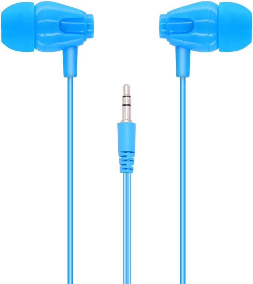 Wholesale Bulk Earbuds Headphones 100 Pack for Classrooms Kids,Durable Earphones Perfect for Schools Students Teens Kindergarten Children Gift and Adult,Multi Color Individually Bagged