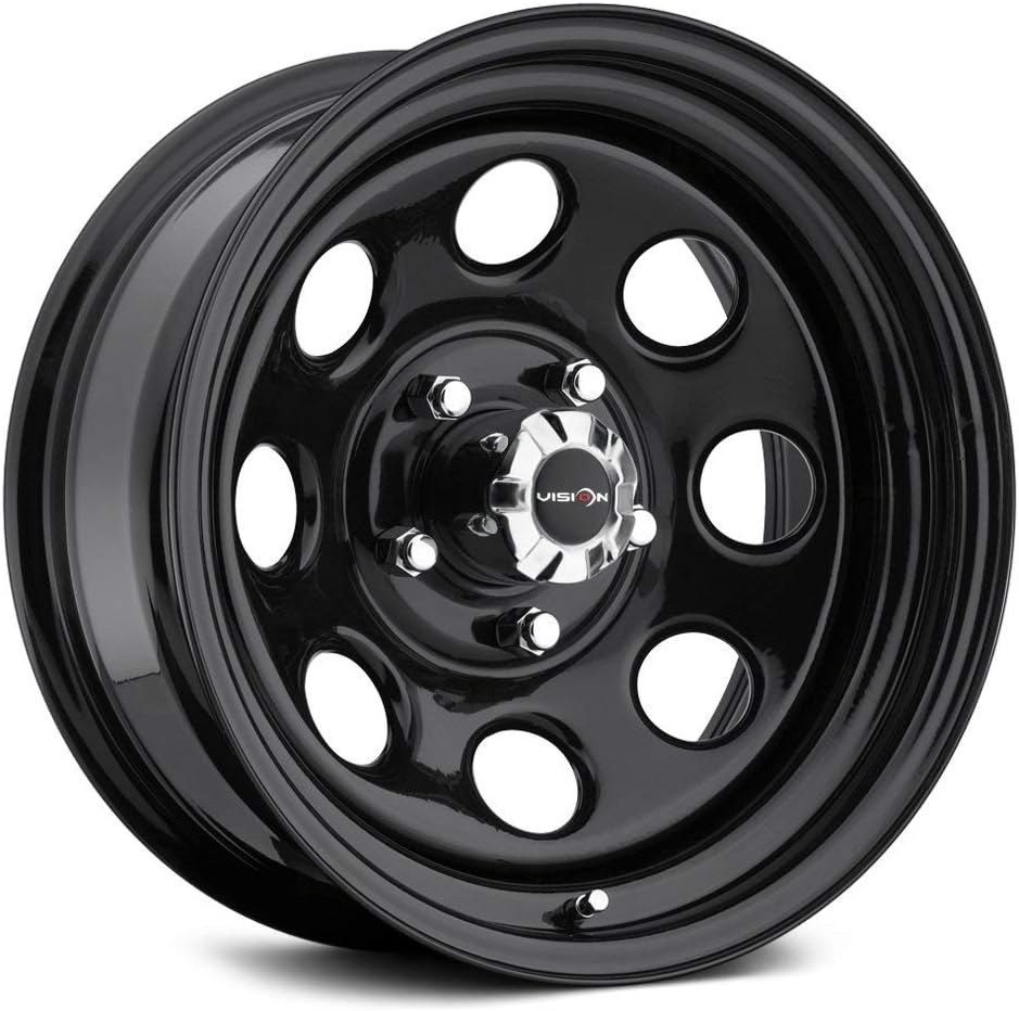 Vision 85 Soft 8 Black Wheel with Painted Finish (15x7