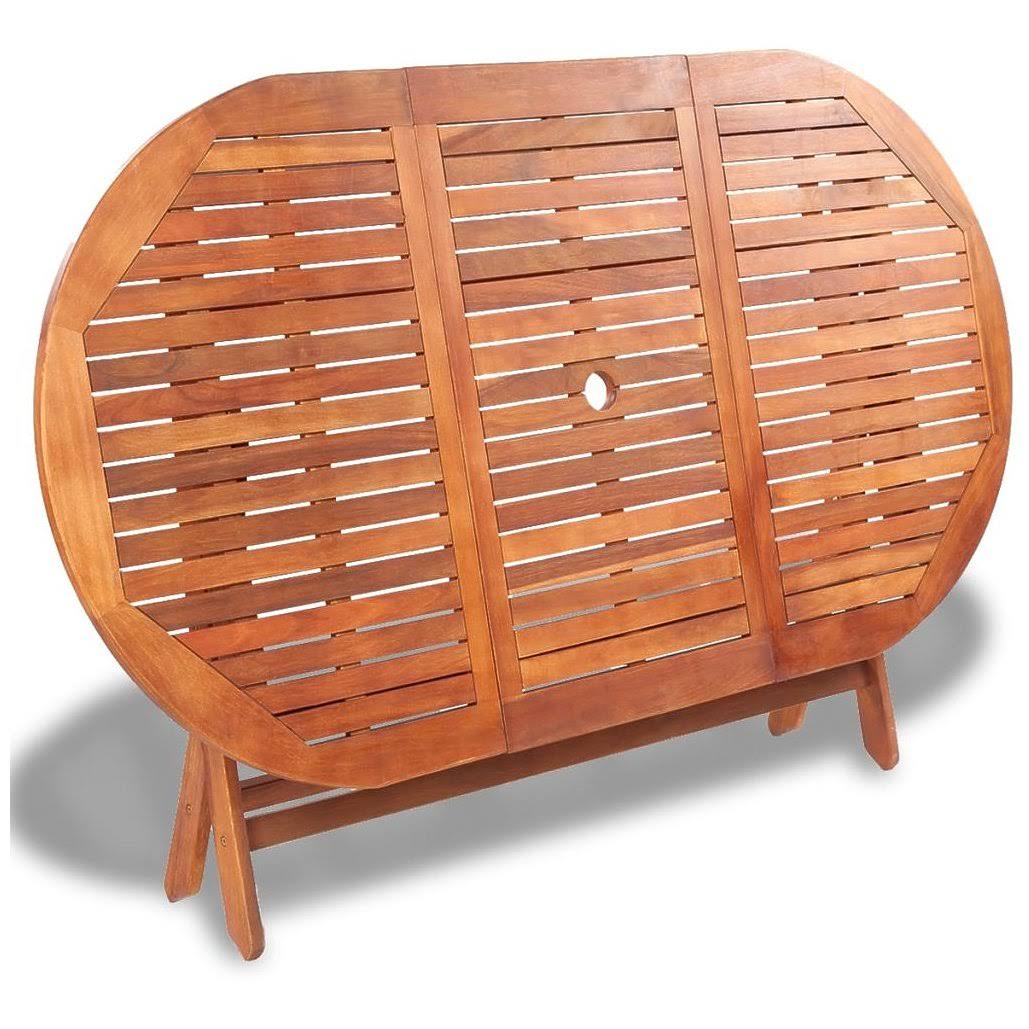 vidaXL Garden Table 62.9x22x33.4x22x29.5x22 Solid Acacia Wood