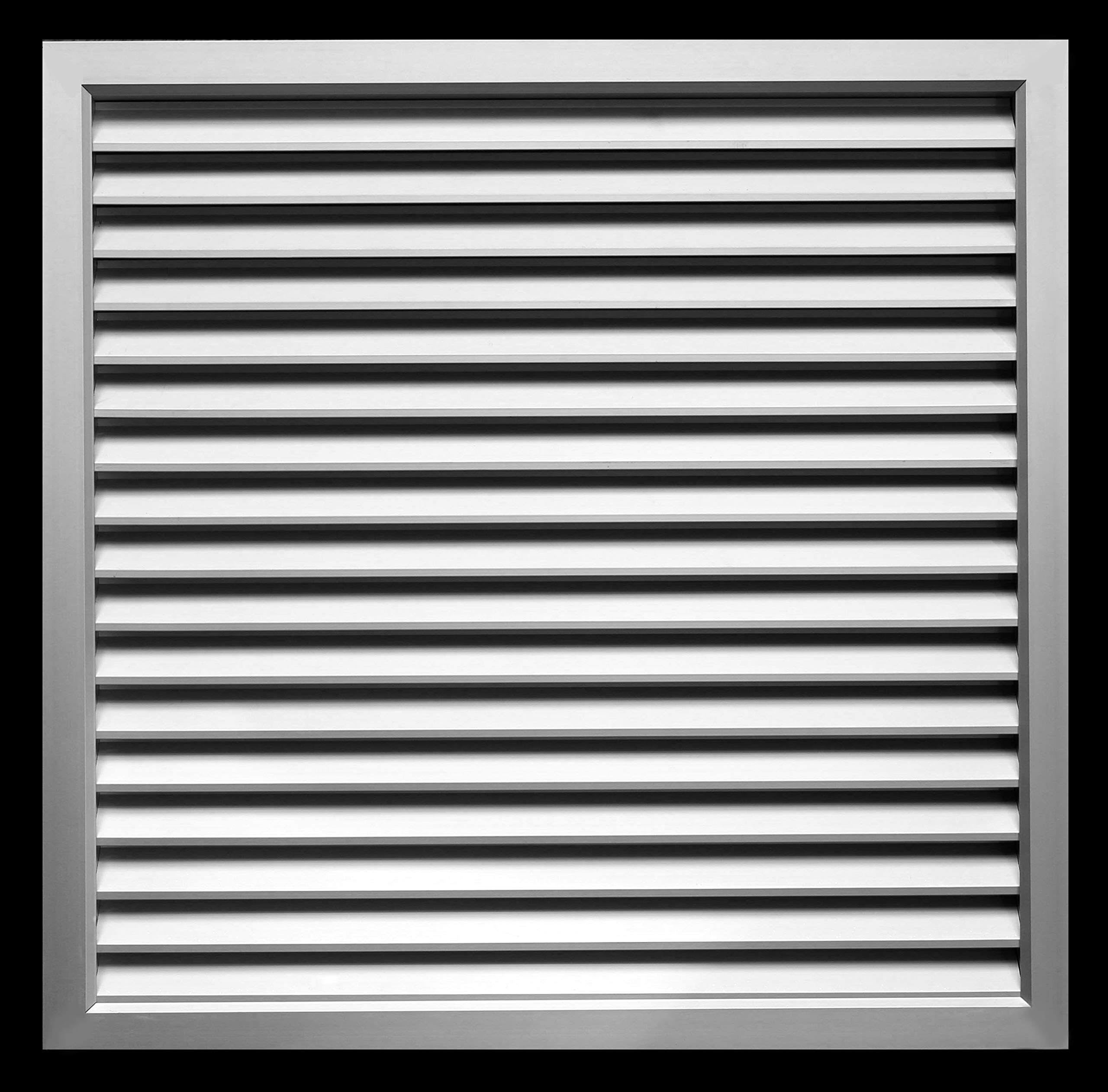 12x22W x 12x22H Aluminum Privacy Door HVAC Air Grille - V Shaped Louvers