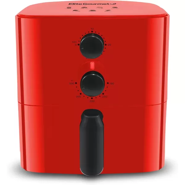 Air Fryers EAF-3218R Personal 1.1 Quart Compact Space Saving Electric Hot Air Fryer Oil-Less Healthy Cooker, Timer & Temperature Controls, Red.(Red)