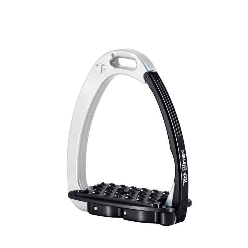 Tech Venice Evo Safety Stirrups - Silver/Black