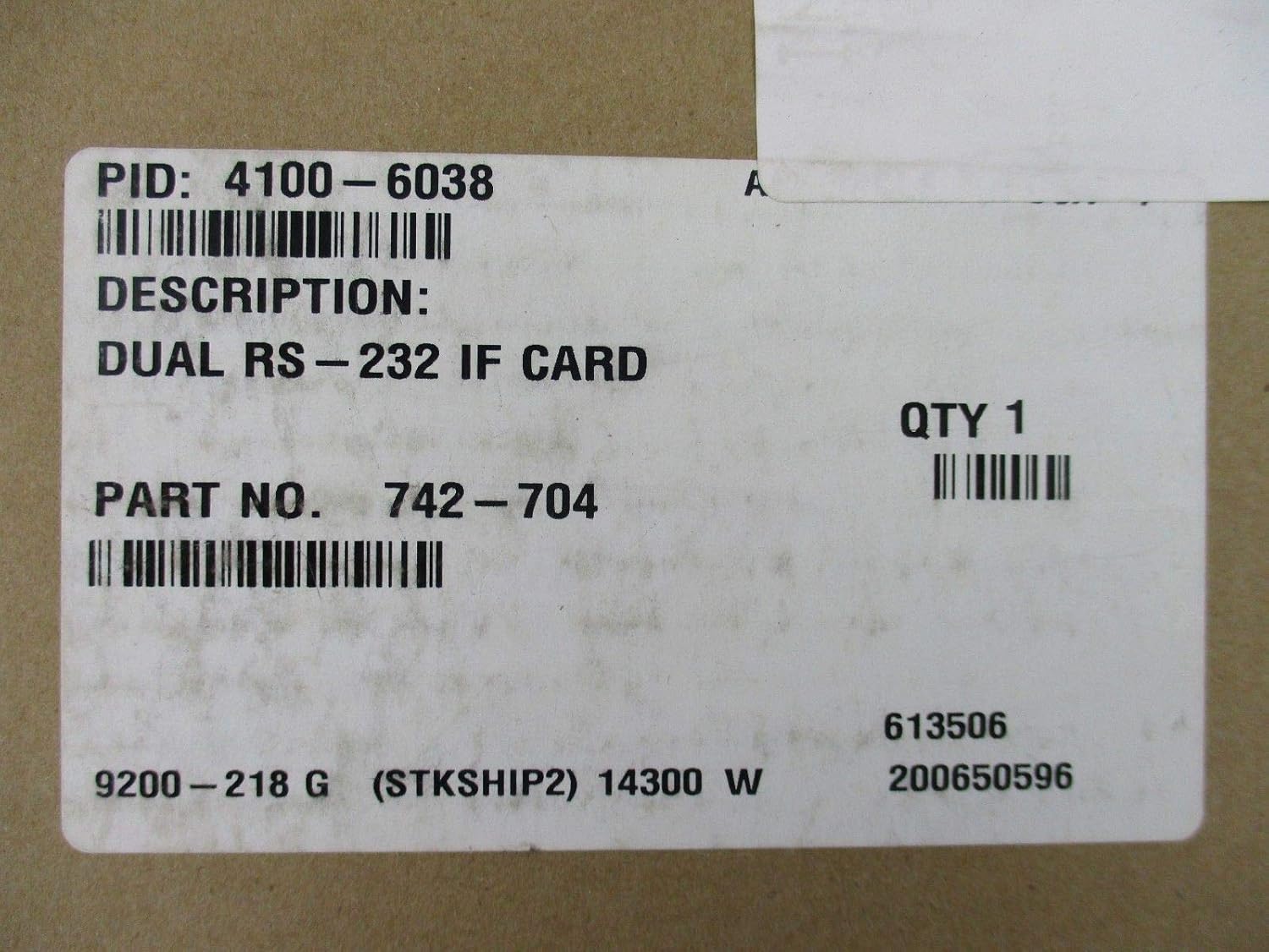 Simplex 4100-6038 - Dual Port RS-232 Interface Card