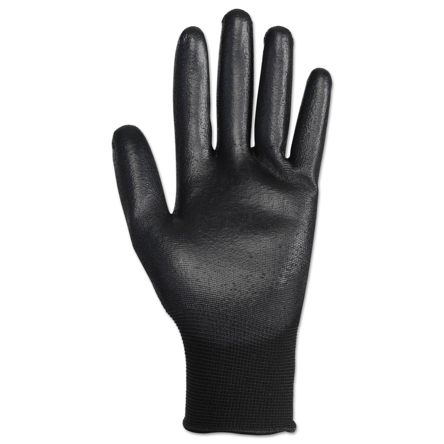G40 Polyurethane Coated Gloves, Small, Black, 60 Pairs