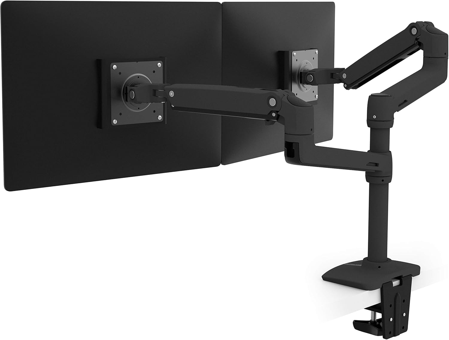 Ergotron – LX Vertical Stacking Dual Monitor Arm, VESA Desk Mount – for 2 Monitors Up to 40 Inches, 7 to 20 lbs Each – Tall Pole, White
