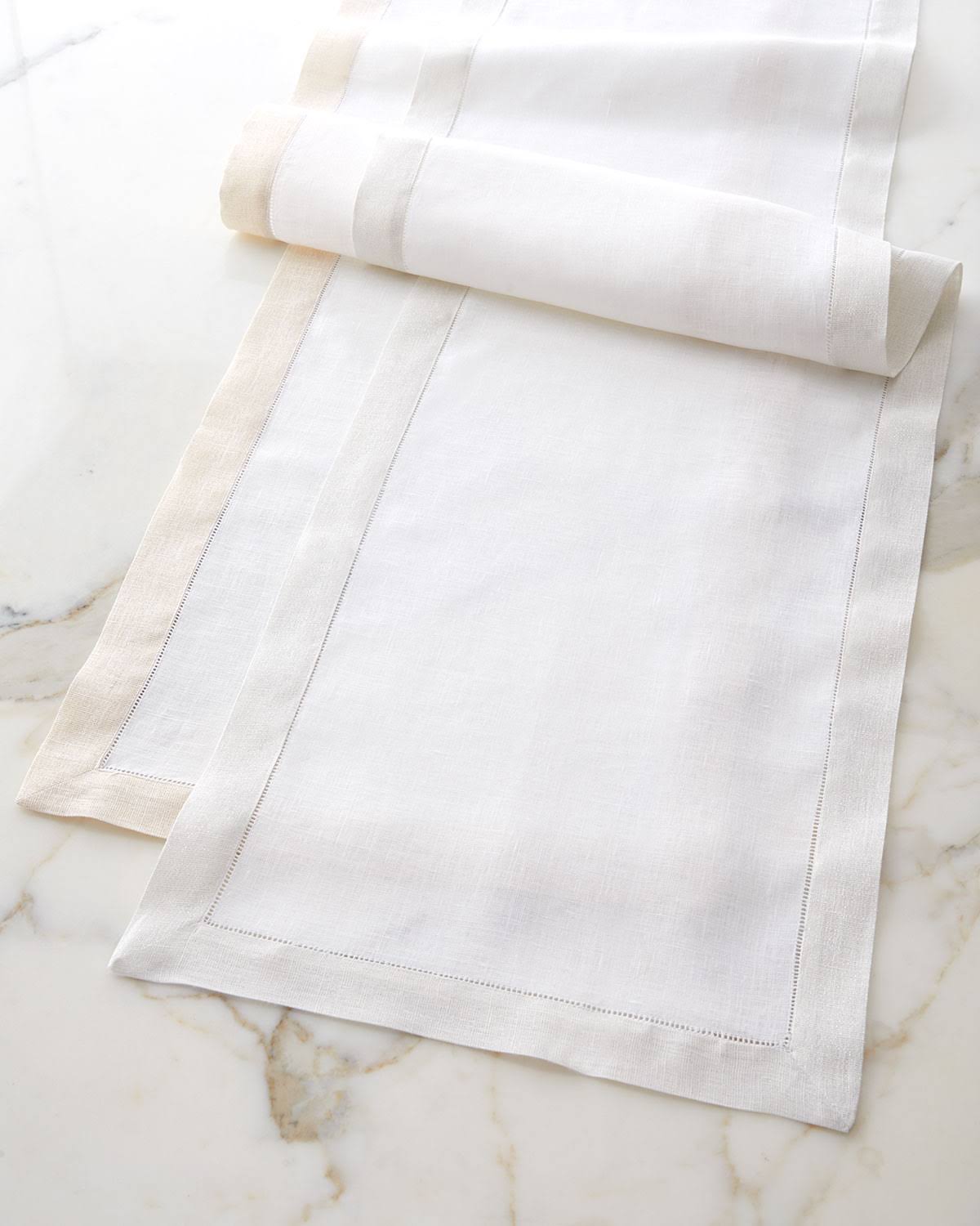 Sferra Filetto White/Silver Placemats, Set of 4