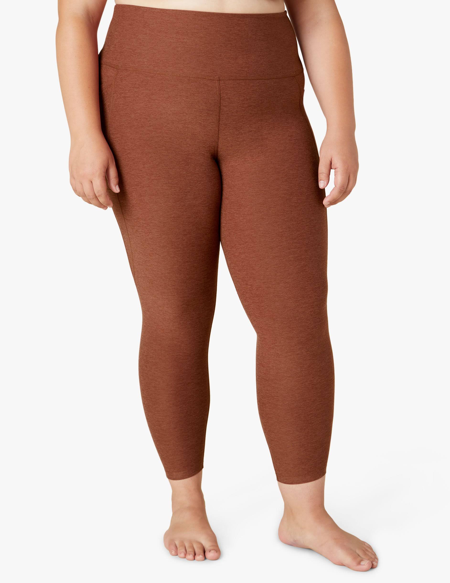 Spacedye Out of Pocket High Waisted Midi Legging (1X-4X) | Beyond Yoga Copper Heather / 4X