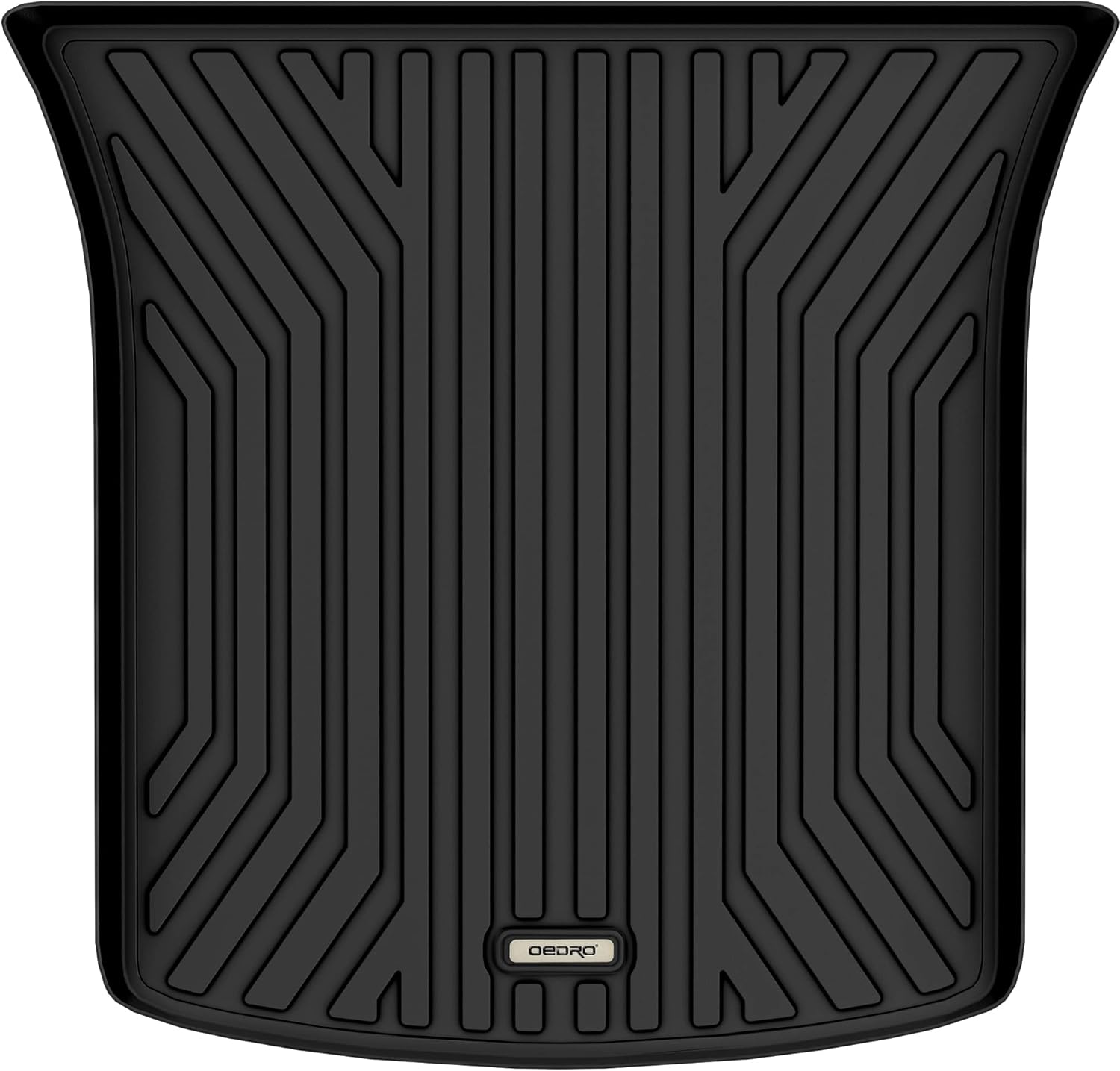 OEDRO Cargo Liner Compatible with 2020-2022 Tesla Model Y (5-Passenger), Black TPE Guard Floor Mat, All Weather Waterproof Trunk Cargo Mats