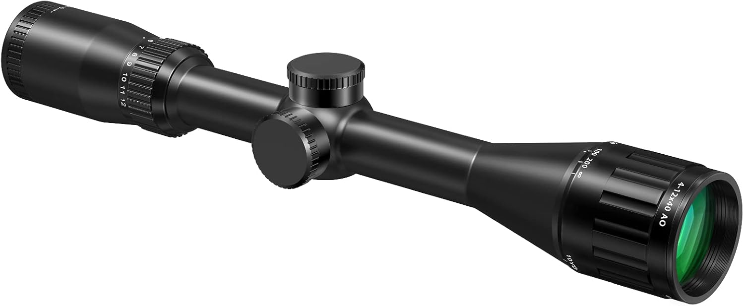 MidTen SFP 4-12x40 AO Tactical Rifle Scope with 4