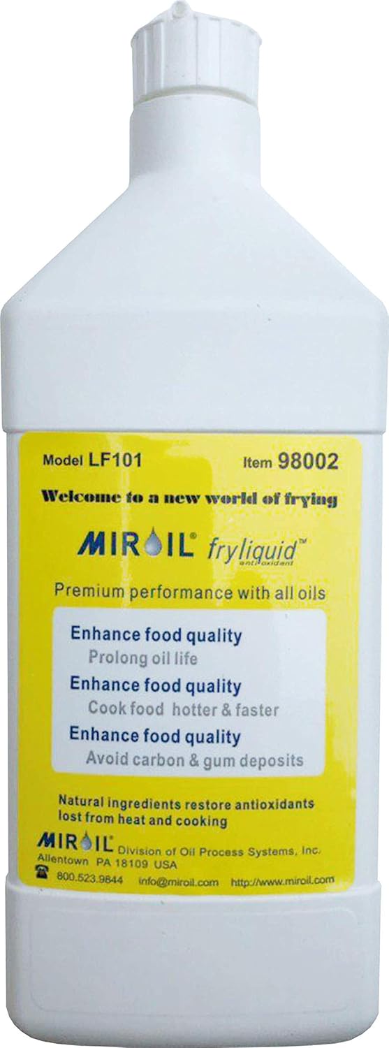 Miroil FryLiquid LF101 | 1 x 1 Litre Bottle | Antioxidant for Fry Oil | Prevent Oil Breakdown | Fry Healthier | Vitamin Therapy for Deep Fryer Oil | Item 98002 | Reduce Oil Costs | 1 x 1 litre (1) Pack of 2